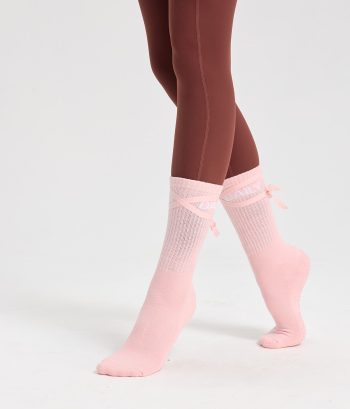 Pink bow tie Daily socks